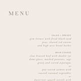 "Juniper" - Menus in Blush by Mere Paper - Detail