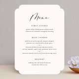 "Eternal" - Menus in Ecru by Carly Reed Walker - Front