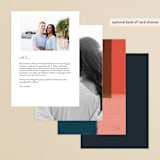 "painted colorblock" - Menus in Poppy by Angela Marzuki - Back of Card Options