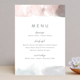 "Sea Froth" - Menus in Blush by Creo Study - Front