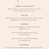 "Just the Two of Us" - Menus in Blush by Jennifer Wick - Detail