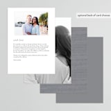 "Sunrise Waves" - Menus in Ocean by Wildfield Paper Co - Back of Card Options