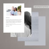 "Wildflower Garden" - Menus in Meadow by Wildfield Paper Co - Back of Card Options