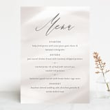 "Overjoyed" - Menus in Taupe by Ana Sharpe - Front