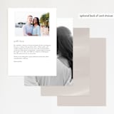 "Overjoyed" - Menus in Taupe by Ana Sharpe - Back of Card Options