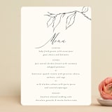 "Elysium" - Menus in Linen by Design Lotus - Front