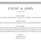 "window pane check" - Menus in Navy by Kerry Doyle - Detail