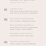 "The Loden" - Menus in Ivory by Kelly Schmidt - Detail