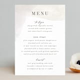 "Sloped" - Menus in Ecru by Everett Paper Goods - Front