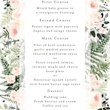 "beautiful posies" - Menus in Fresh by Phrosné Barwood - Detail
