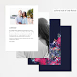"Georgia" - Menus in Navy by Lori Wemple - Back of Card Options