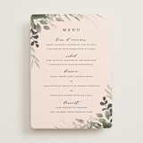 "Ivory Ring" - Menus in Blush by Susan Moyal - Front