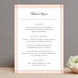 "Classical" - Menus in Blush by Michelle Taylor - Front