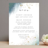"Ethereal Dust" - Menus in Topaz by Hannah Williams - Front