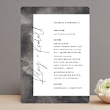 "printed" - Menus in Onyx by JoAnn Jinks - Front