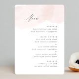"Softly Layered" - Menus in Blush by Everett Paper Goods - Front