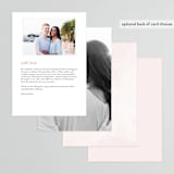 "Softly Layered" - Menus in Blush by Everett Paper Goods - Back of Card Options
