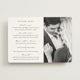 "Classically Us" - Menus in Cotton by Simona Camp - Front
