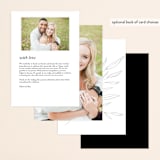 "Marlowe" - Menus in Classy White by Kelly Schmidt - Back of Card Options