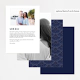 "Mosaic" - Menus in Navy by GeekInk Design - Back of Card Options