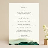 "Flow" - Menus in Emerald by Three Kisses Studio - Front