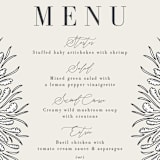 "FancySchmancy" - Menus in Classic by Jen Owens - Detail