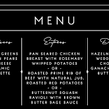 "Vesperum" - Menus in Slate by GeekInk Design - Detail