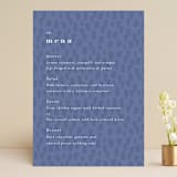 "romance in spring" - Menus in Olive by Angela Marzuki - Front