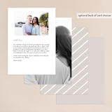 "Photographed" - Menus in Ecru by Creo Study - Back of Card Options