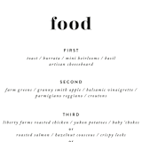 "Key Ingredients" - Menus in Cotton by Christie Garcia - Detail