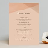 "Desert Wash" - Menus in Peach by Amy Kross - Front