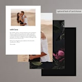 "Crazy in Love" - Menus in Hot Pink by Design Lotus - Back of Card Options