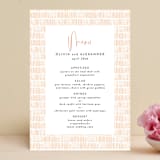 "Posie Garden Bouquet" - Menus in Peach by Erika Firm - Front