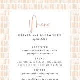 "Posie Garden Bouquet" - Menus in Peach by Erika Firm - Detail