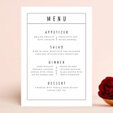 "Between the Lines" - Menus in Blazer by Fine and Dandy Paperie - Front