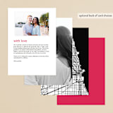 "Skyline Chicago" - Menus in Magenta by Laura Condouris - Back of Card Options