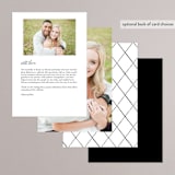 "Composure" - Menus in Tuxedo by Jackie Mangiolino - Back of Card Options