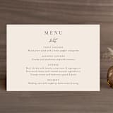 "Leafy Branch" - Menus in Latte by Katherine Moynagh - Front