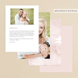 "Wedding Dream" - Menus in Blush by Chris Griffith - Back of Card Options