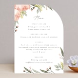 "Peony Wreath" - Menus in Peach by Joanna Griffin - Front