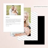 "Sienna" - Menus in Sugar by Jessica Williams - Back of Card Options