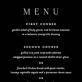 "Sienna" - Menus in Sugar by Jessica Williams - Detail