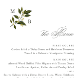 "Conservatory" - Menus in Honeysuckle by Jennifer Postorino - Detail