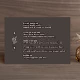 "Herb Garden" - Menus in Taupe by Sarah Brown - Front