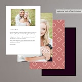 "Fall Floral" - Menus in Mauve by Alethea and Ruth - Back of Card Options