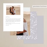 "Golden Hour" - Menus in Water Lily by Jennifer Wick - Back of Card Options