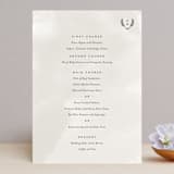 "Elegant Crest" - Menus in Stone by Ariel Rutland - Front