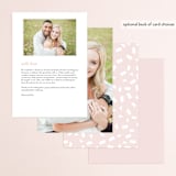 "Elementary" - Menus in Dusty Rose by Katy Shen - Back of Card Options