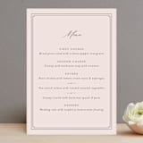 "set in stone" - Menus in Dusty Rose by Mansi Verma - Front
