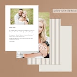 "Streamlined" - Menus in Nutmeg by Nicole Barreto - Back of Card Options